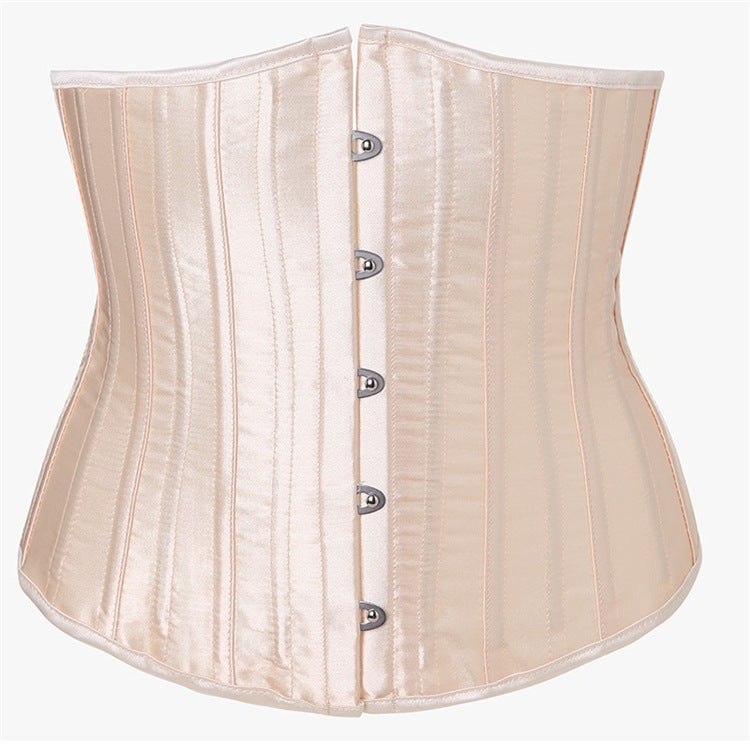 Full Steel Rib Sexy Court Satin Waist Seal Waist Belt Clip Sexy Court Corset