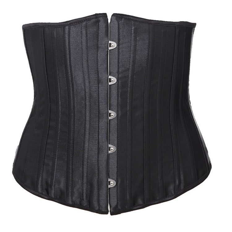 Full Steel Rib Sexy Court Satin Waist Seal Waist Belt Clip Sexy Court Corset