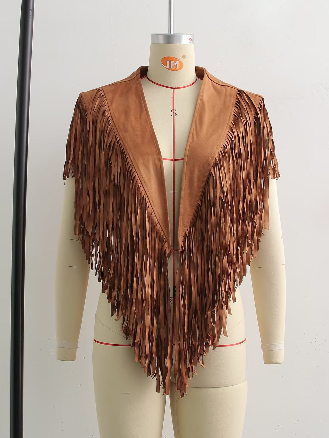 Spring Autumn Fashionable Sexy Personality Tassel Suede Cardigan Vest Top