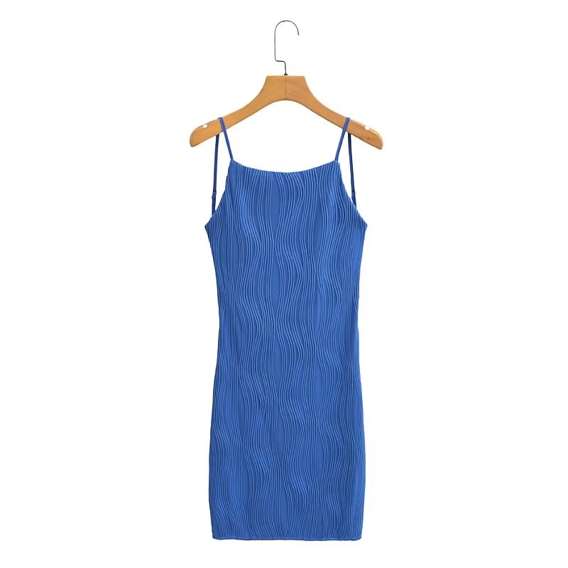 Summer Wind Women Solid Color Knitted Cami Dress
