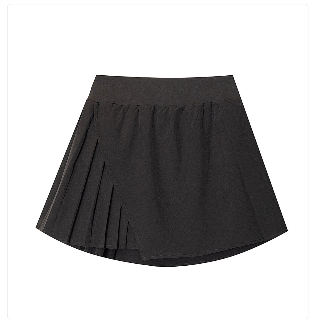 Faux Two Piece Anti Exposure Tennis Skirt Women Badminton Pleated Skirt Sports Skirt Running Fitness Clothes Skirt