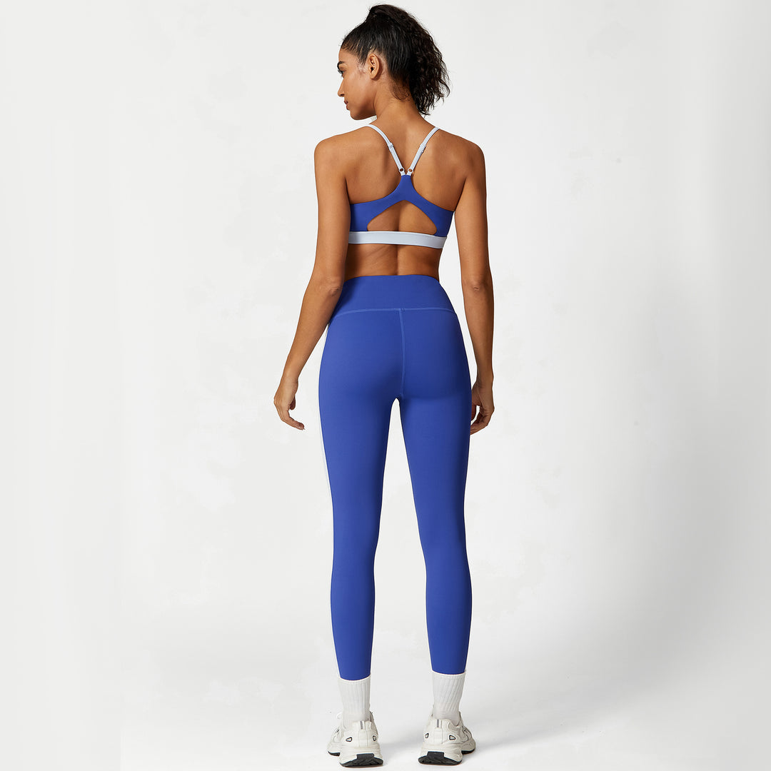 Yoga Clothes Suit Women High Waist Hip Lift No Embarrassment Line Fitness Pants Sports Underwear Fitness Clothes Suit