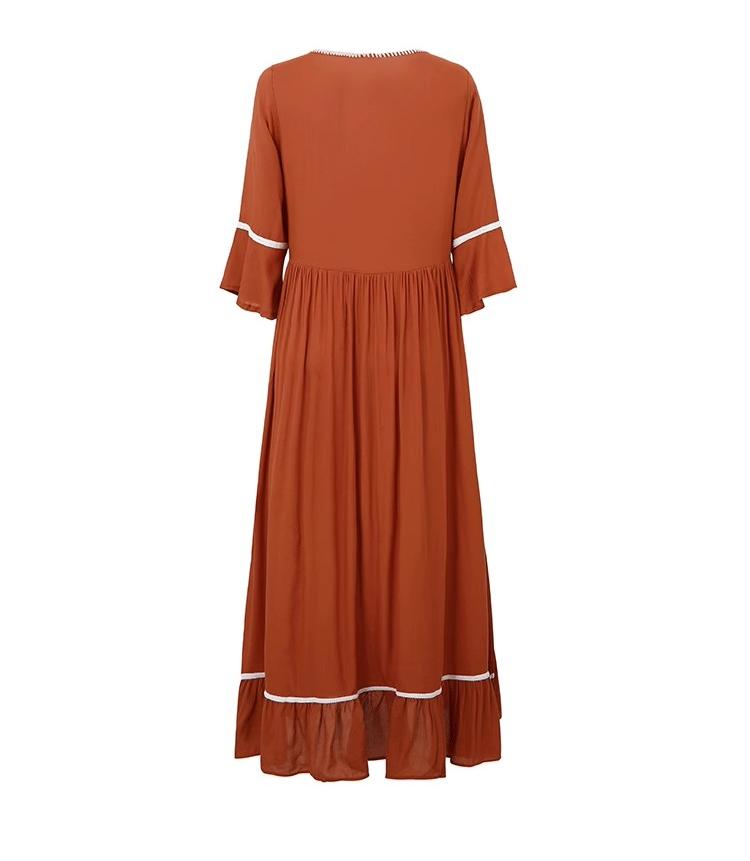 Women Bohemian Dress With Lining