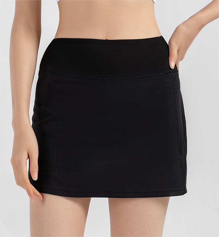 Anti Exposure Sports Skirt Women Yoga Overskirt Running Tennis Skirt Slimming Thigh Length Quick Drying Fitness Skirt