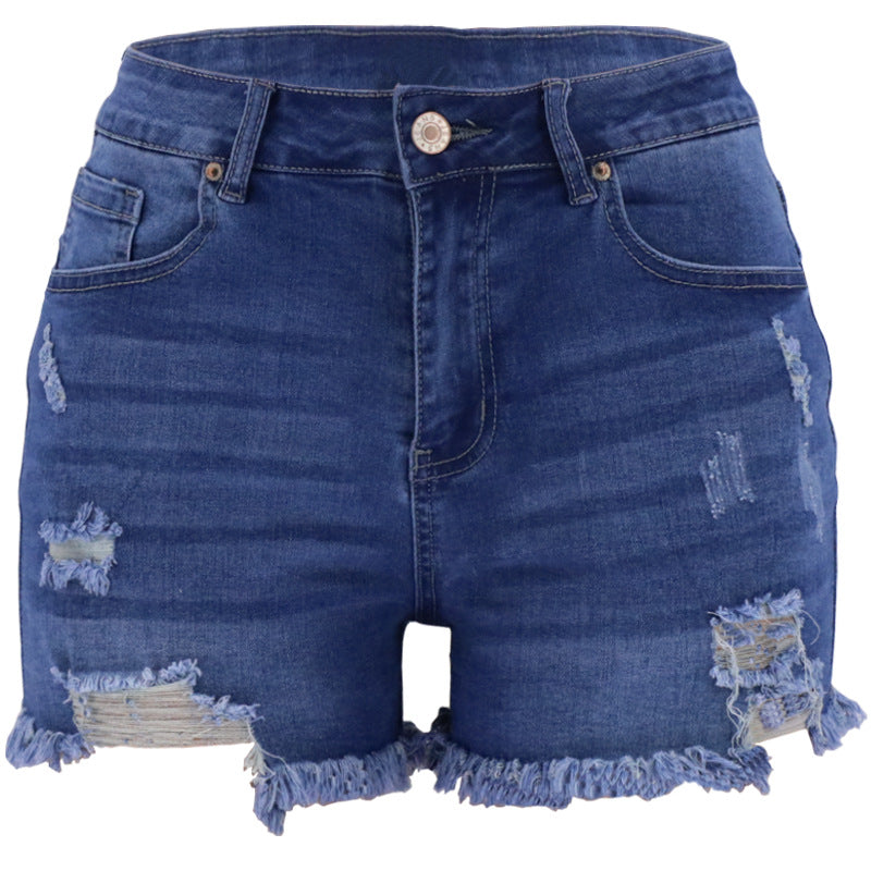 New summer Ripped High Waist Women Denim Shorts