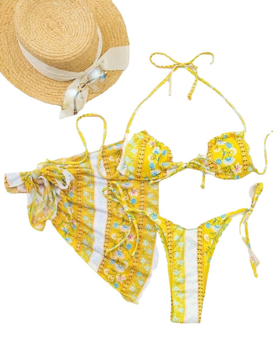 New Sexy Three-Piece Split Bikini Swimsuit Women