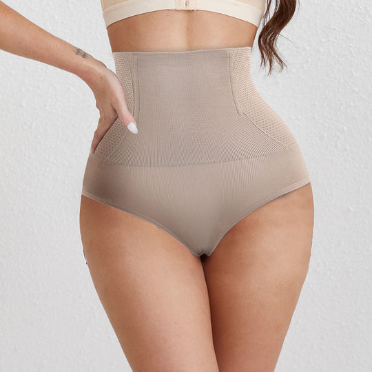 High Waist Hip Raise Pants Shaping Gridles Pants Control Panties Non Curling Belly Contraction Underwear