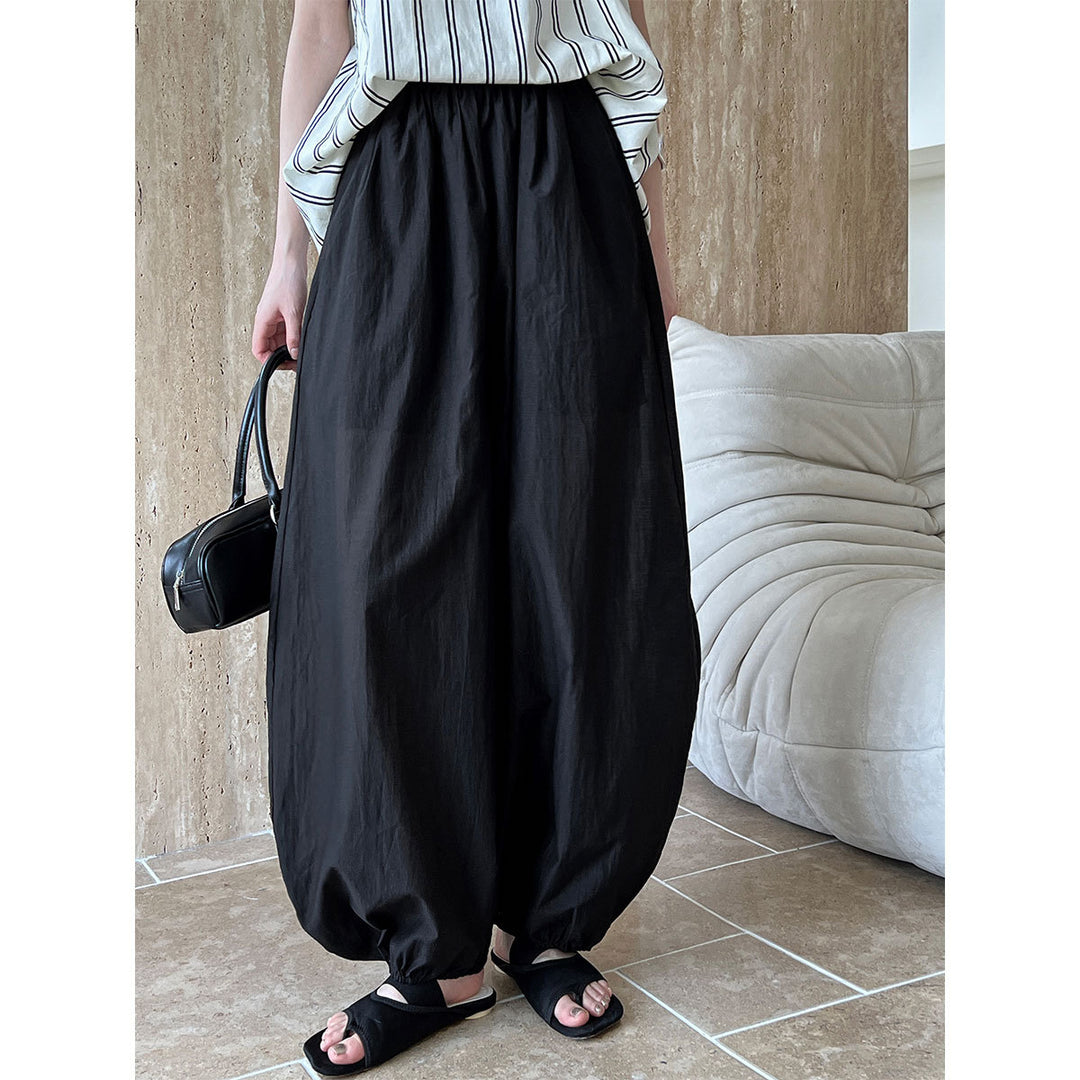 Summer White Loose Bloomers Women Design Yamamoto Pants Bud Pants