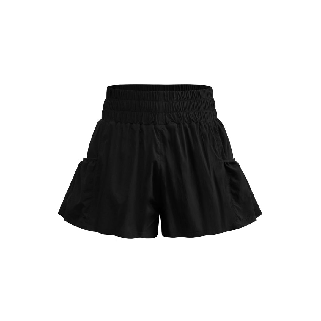 Summer New Nylon Outdoor Sports Pleated Shorts Home Office Casual Women Pants