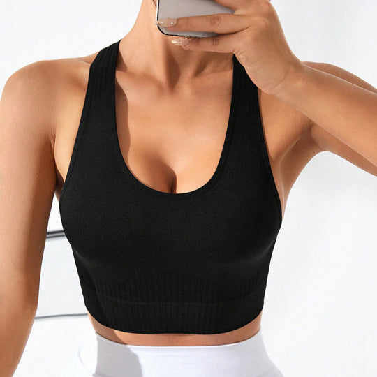 Yoga Clothes Workout Beauty Back Yoga Sports Underwear Vest Women Top Imitation Shock Inner Wear Outer Wear All Match Beauty Back