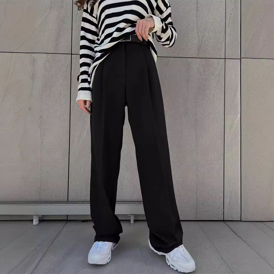 Work Pant Spring Summer Women Casual Office Loose Straight Trousers Work Pant