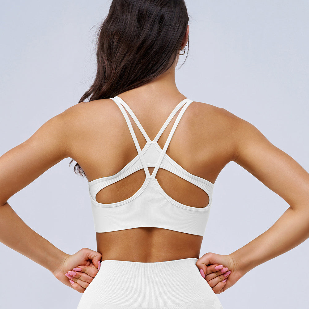 Fitness Beauty Back Running Exercise Underwear Women Medium High Strength Yoga Clothes Vest Shockproof Push up Bra