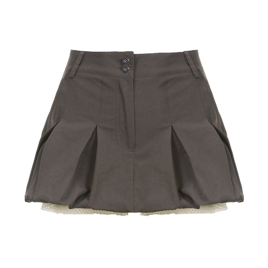 Summer Sexy Street Trendy Workwear Pleated Bud Sheath Skirt for Women