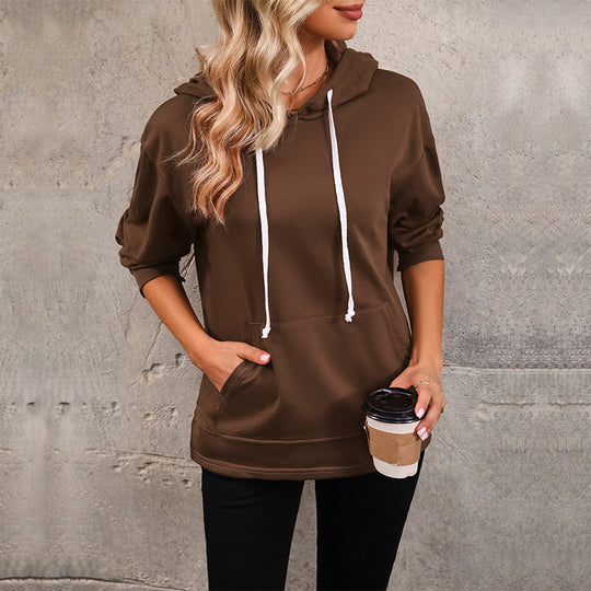 Women Wear Solid Color Long Sleeved Sweater Women Autumn