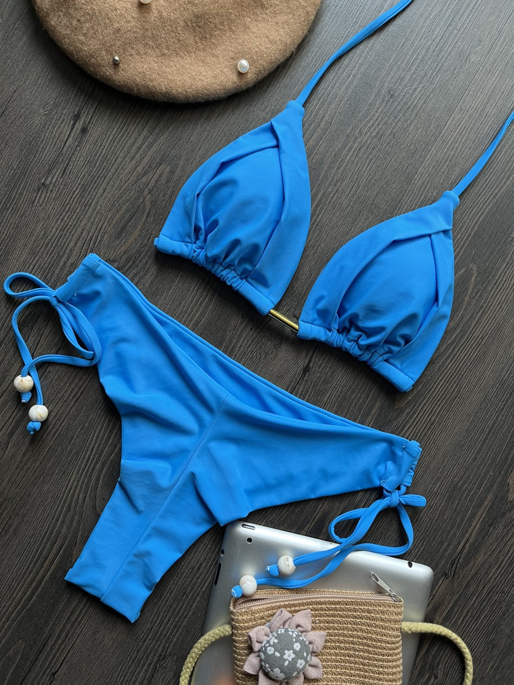 Bikini Solid Color Swimsuit Beach Sexy Women Swimsuit