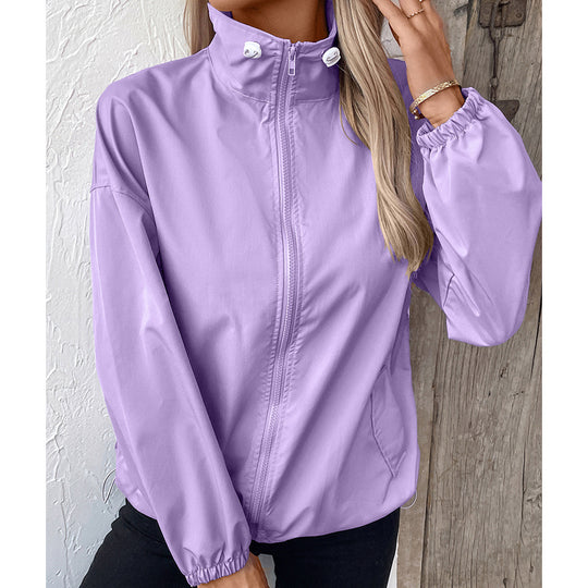 Women Clothing Waterproof Outdoor Sports Casual Raincoat Casual Coat Jacket Top Women