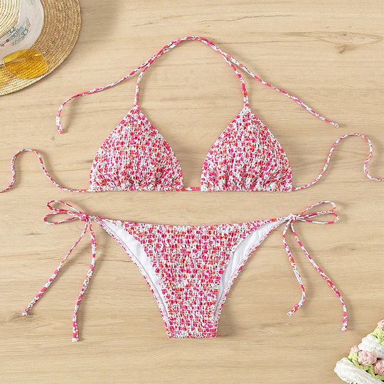 Swimsuit Sexy Bikini Floral Swimsuit Women High Grade Beach Bikini