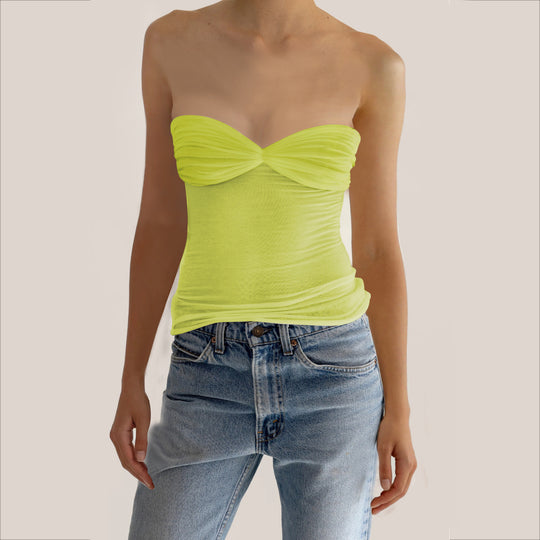 Spring Summer Women Clothes Slim Fit Lightweight Thin Tube Top