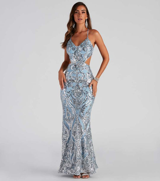 Sexy V Neck Sequ Evening Gown Elegant Cocktail Party Party Dress