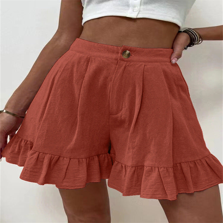 Shorts Casual Wide Leg Loose Shorts Summer New Women Clothing High Waist Shorts