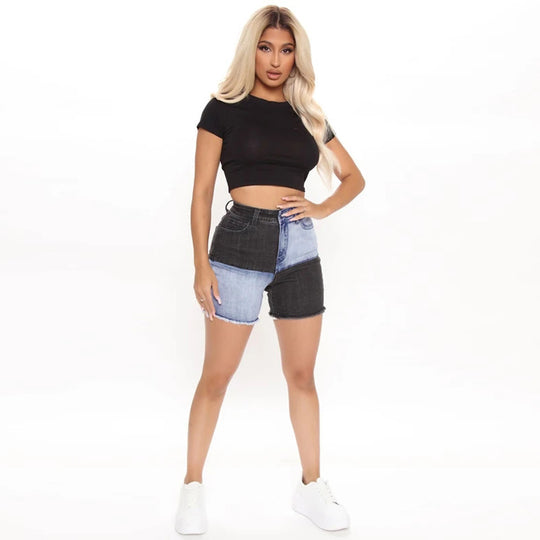 Denim Shorts Women Summer Denim Shorts High Waist Jeans Women