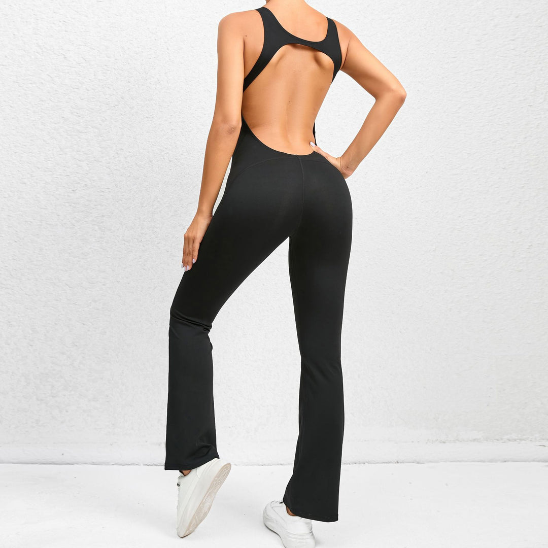Quick Drying Skinny Yoga Clothes Dance Sports Fitness Clothes Hip Lift Belly Shaping Horn One Piece Yoga Pants