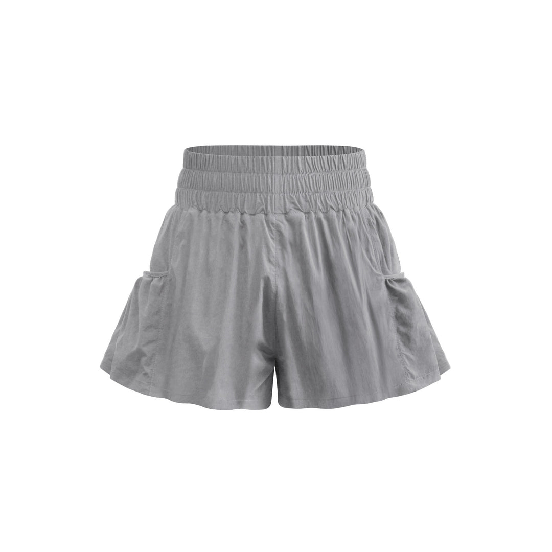 Summer New Nylon Outdoor Sports Pleated Shorts Home Office Casual Women Pants