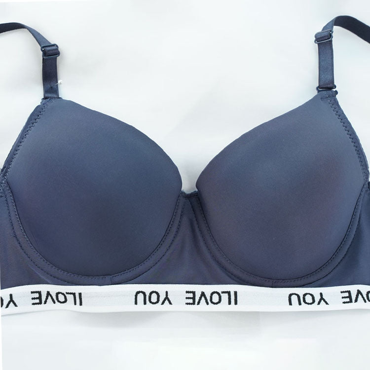 bralette Comfortable Underwear Big Chest Small Lace Thin Push Up Sexy Breast Holding Adjustable Bra