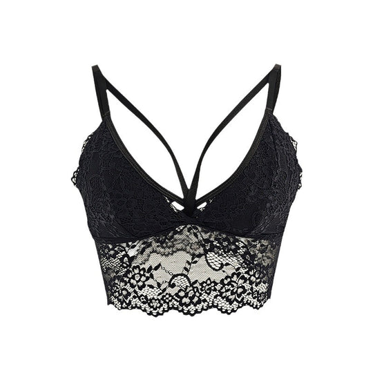 Beauty Sexy Sexy Sexy Lace Beauty Back Mesh See through Temptation Black Inner Vest Underwear