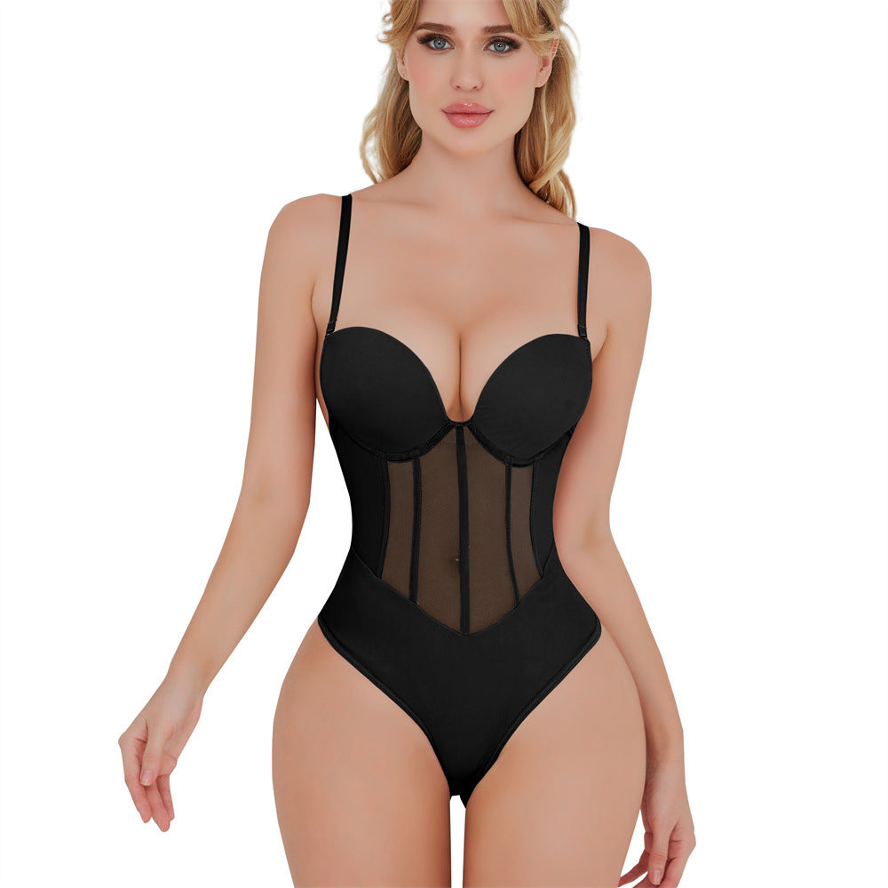 Detachable Small Shoulder Strap One Piece Corset Hip Shaping Slimming Clothes Waist Shaping Tight Belly Trimming Corset