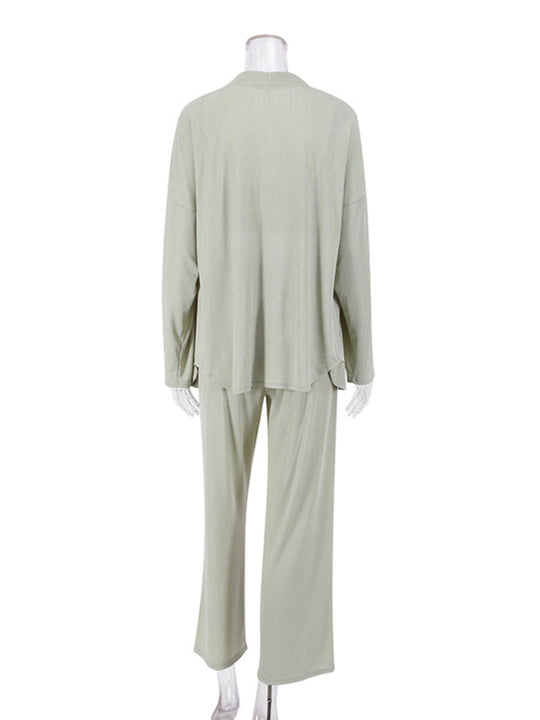 Comfortable women's pajamas  for home wear three-piece set