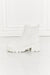 MMShoes Work For It Matte Lug Sole Chelsea Boots in White - BEAUTY COSMOTICS SHOP