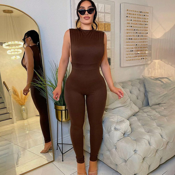 Women  Clothing Spring Solid Color Sexy Tight Long Sleeve Women  Casual Pants
