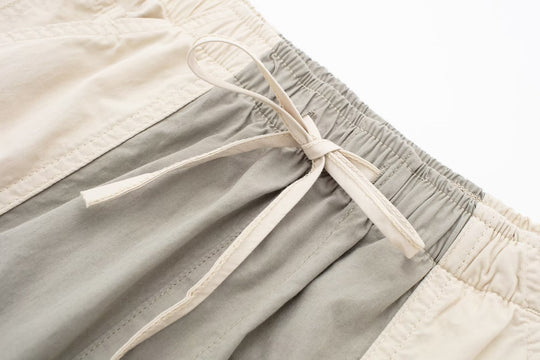 Early Spring Khaki Cargo Jeans Women Street Multi Pocket Design Loose Draggle Tail Trousers