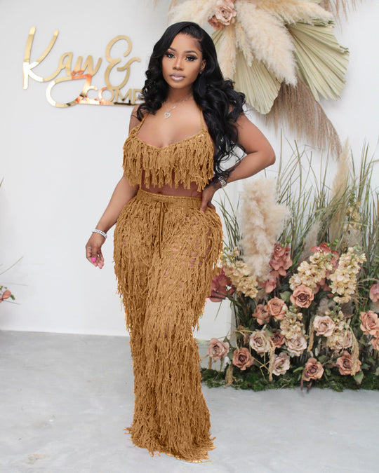Sexy See through Knitted Hand Crochet Tassel Beach Suit