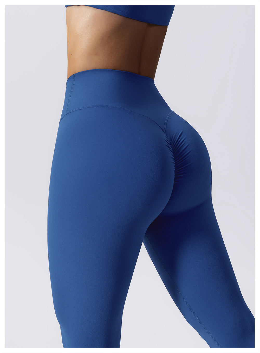 Drawstring Belly Contracting Nude High Waist Yoga Pants Quick Drying Hip Lifting Fitness Pants Tight Running Sports Pants Women
