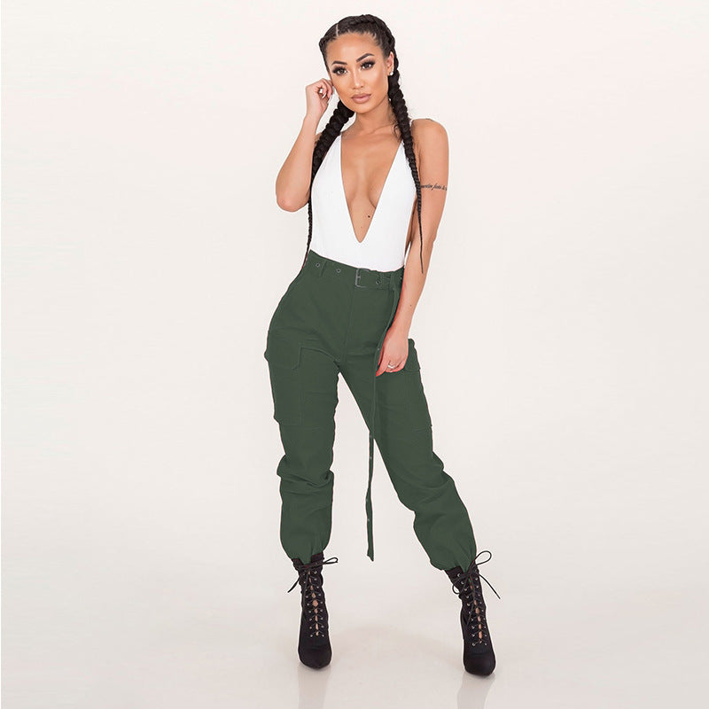 Autumn Winter Trousers Women Clothing Casual Pants Women Overalls without Belt