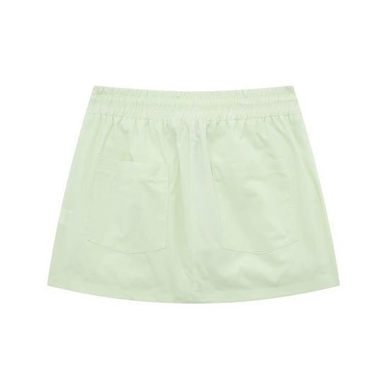 Summer Women Clothing Pocket Decoration Short Shacket Mini Skirt
