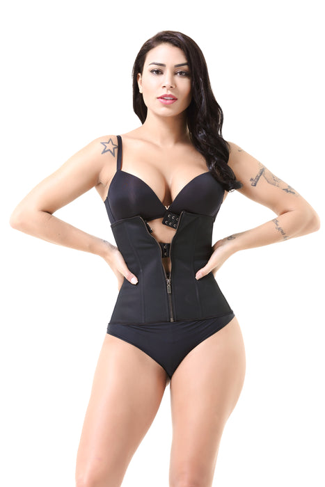 Zipper Small Breasted Rubber Corset Belly Band Corset Women Postpartum Belly Band Corset