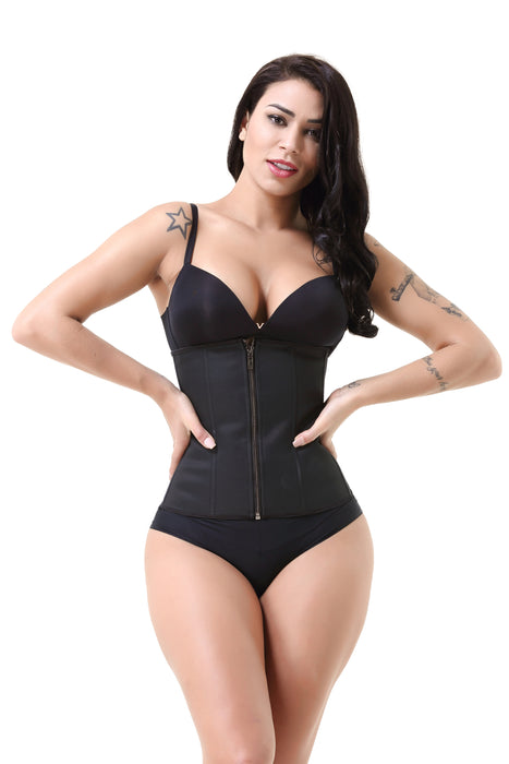 Zipper Small Breasted Rubber Corset Belly Band Corset Women Postpartum Belly Band Corset