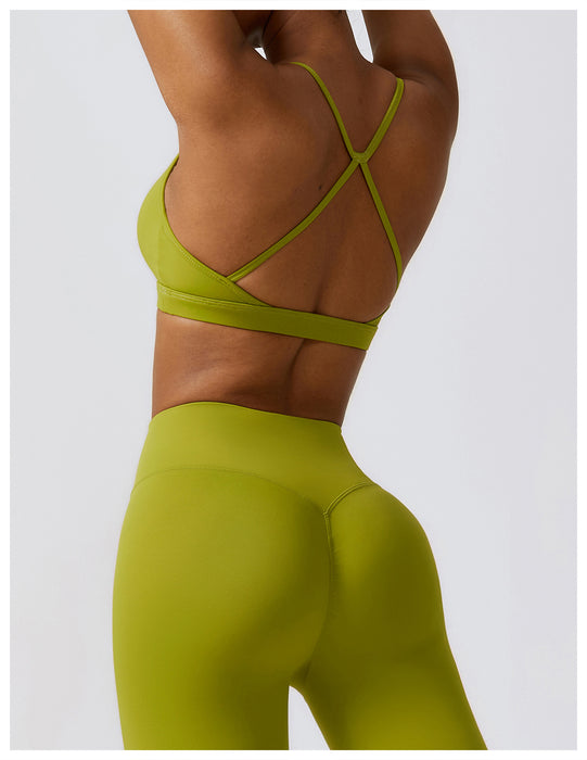 Sling Beautiful Back Fitness Yoga Wear Outdoor Running Yoga Bra Nude Feel Quick Drying Sports Underwear