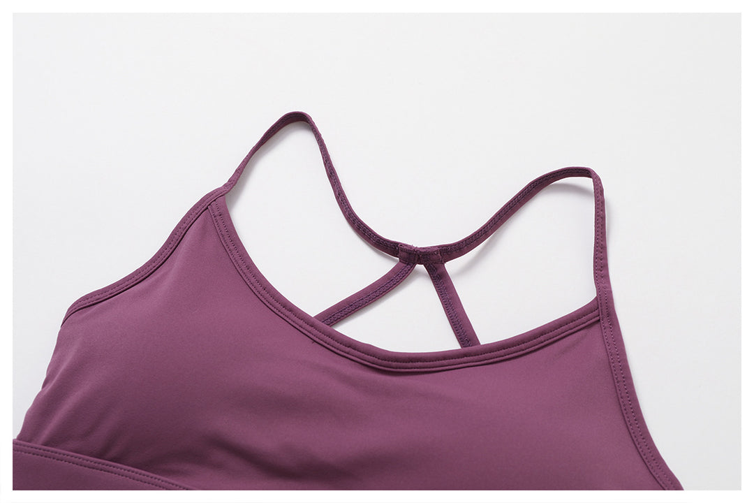 Sling Beautiful Back Fitness Yoga Wear Outdoor Running Yoga Bra Nude Feel Quick Drying Sports Underwear