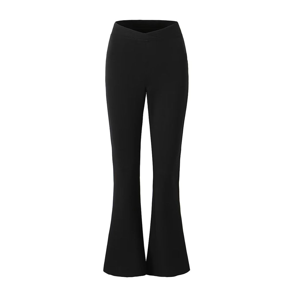 Slimming Long Leg V Shaped Waist Flared Pants Women Autumn Sexy Bootcut Trousers Outerwear Casual Pants