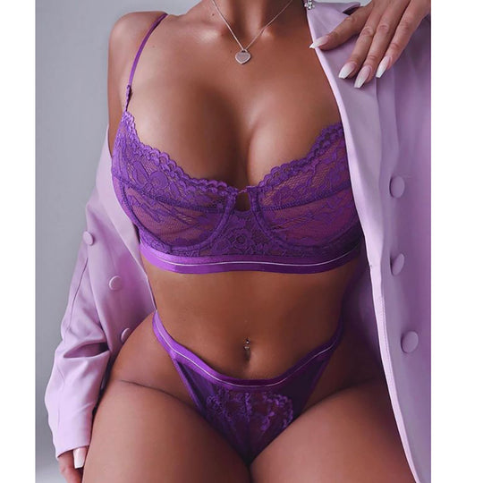 Women Clothing Sexy Lace Floral Sexy Lingerie Women Suit