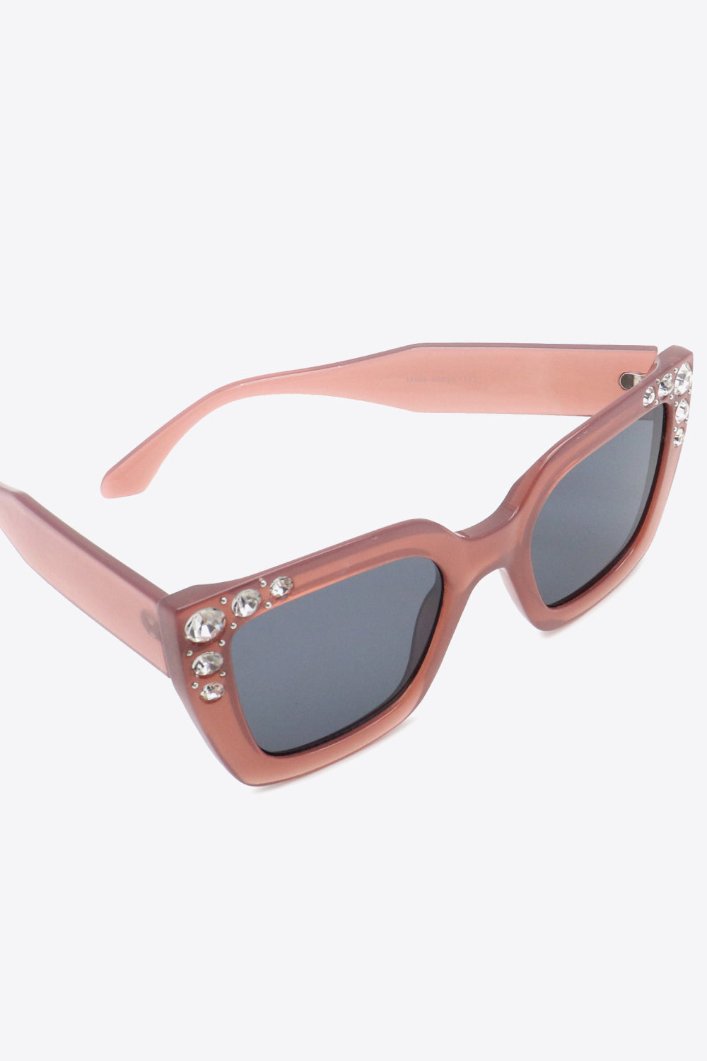 Inlaid Rhinestone Polycarbonate Sunglasses - BEAUTY COSMOTICS SHOP