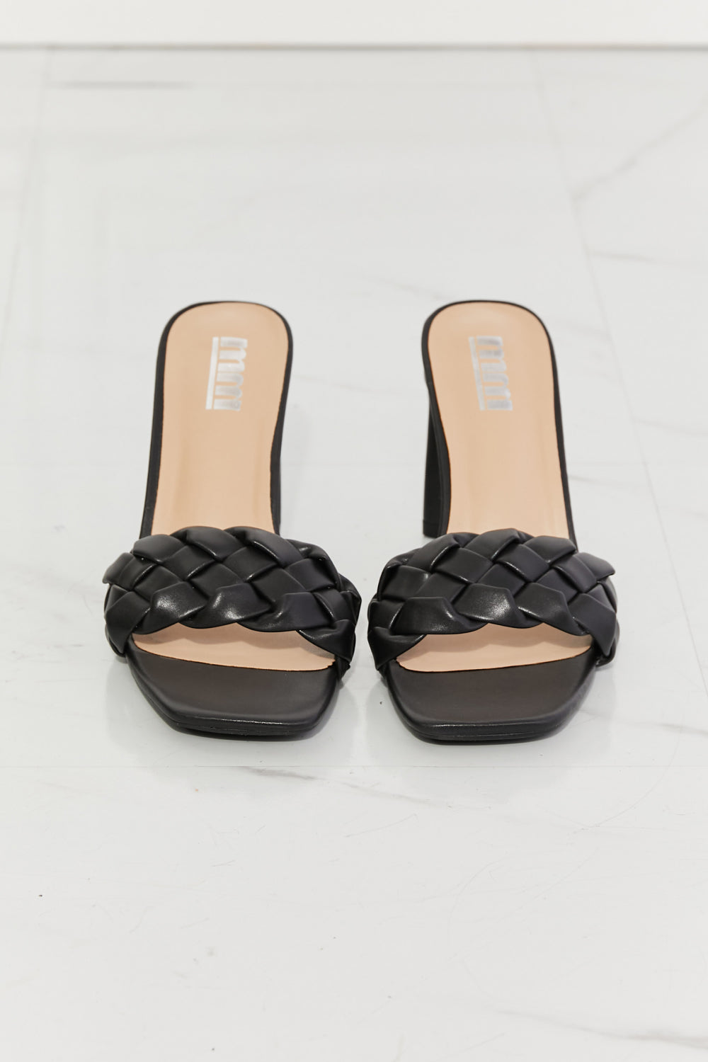 MMShoes Top of the World Braided Block Heel Sandals in Black - BEAUTY COSMOTICS SHOP