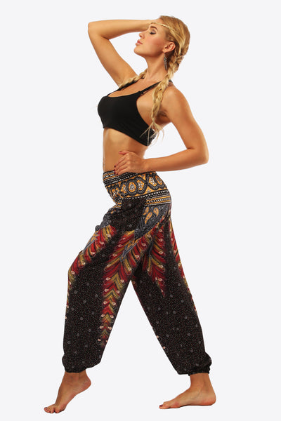Printed Pants with Pockets