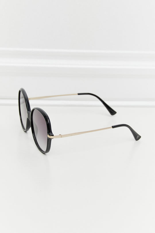 Metal-Plastic Hybrid Full Rim Sunglasses - BEAUTY COSMOTICS SHOP