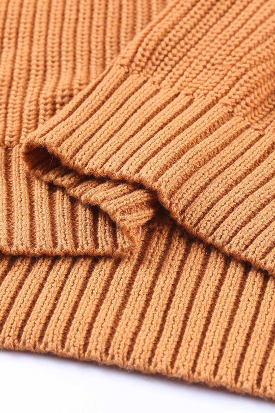 Cold-Shoulder Open Back Sweater