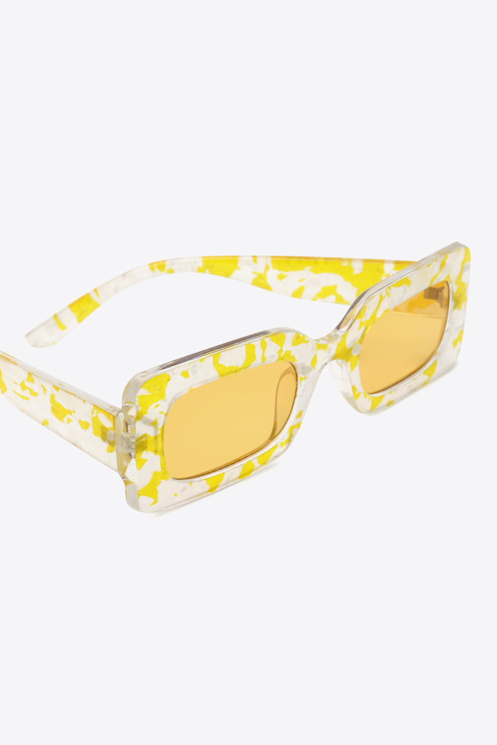 Tortoiseshell Rectangle Polycarbonate Sunglasses - BEAUTY COSMOTICS SHOP